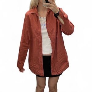 York Street Coral Button Down Collared Shirt